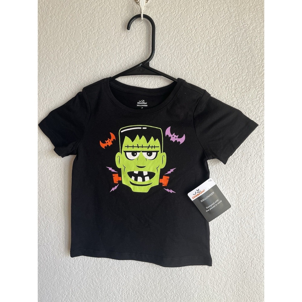 Celebrate Halloween Frankenstein Toddler Girls 18M T-shirt NWT